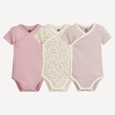 Lot de 3 bodies croisés manches courtes LA REDOUTE COLLECTIONS
