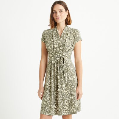 Robe évasée, imprimé pois, mi-longue ANNE WEYBURN