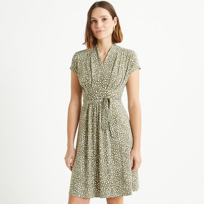 Robe évasée, imprimé pois, mi-longue ANNE WEYBURN