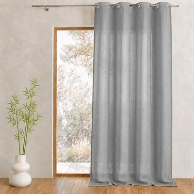 Voilage organza uni prêt à poser HOME MAISON