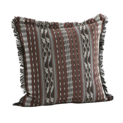 Housse de coussin ikat franges MADAM STOLTZ