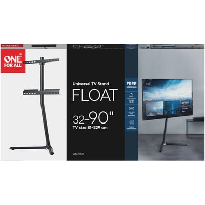 Pied TV Sur pied orientable 360 jusqu'a 90'' ONE FOR ALL