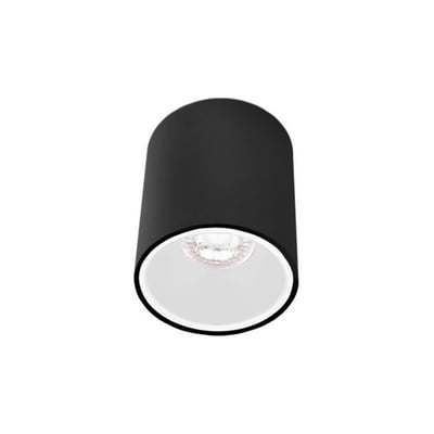 Spot Essentiel Cylindre Noir Intérieur Blanc MILLUMINE