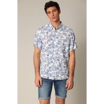 Chemise classique en viscose avec imprimé tropical WILLSON DEELUXE