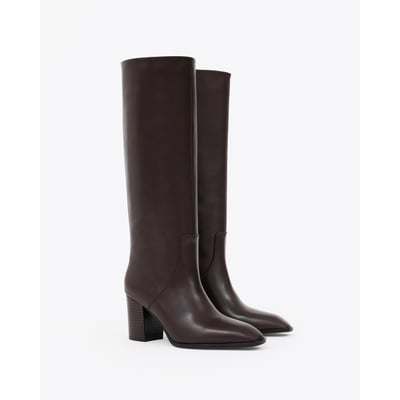 Bottes à talon bloc ARAN MI MAI