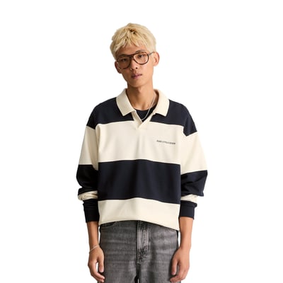 Sweat-shirt polo coupe décontractée avec des rayures  Cut & Sew MARC O’POLO DENIM