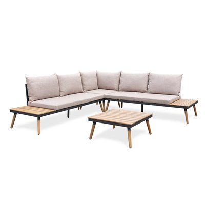 Salon de jardin d'angle 5 places CAMINO REMARQUABLE
