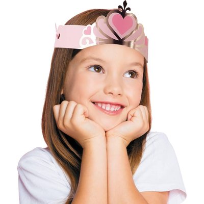 Diadèmes dorés de princesse PARTY PRO