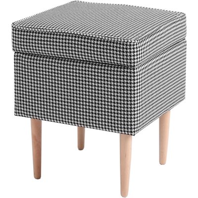 Pouf en tissu carré, Edi vintage RECOLLECTION