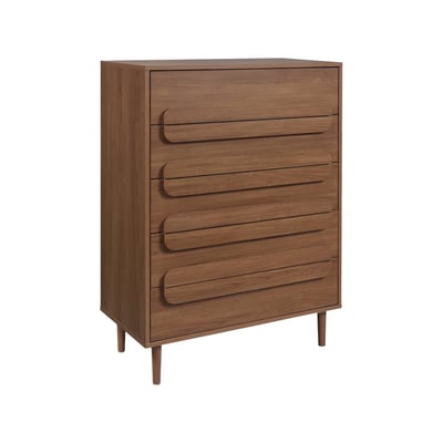 Commode vintage décor bois 5 tiroirs JULIANA SWEEEK