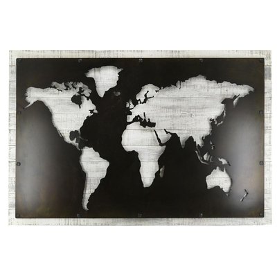 Mappemonde en medium et métal AUBRY GASPARD