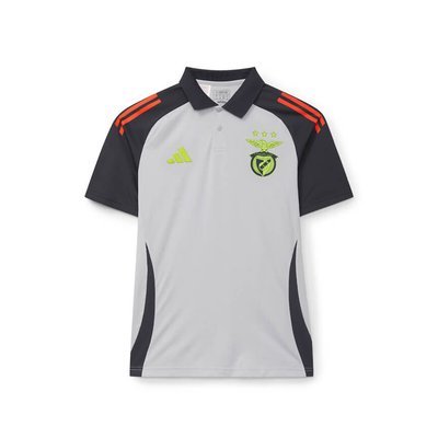 Polo cinza Adidas 2024-2025 para criança, SL Benfica SL BENFICA