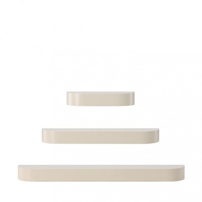 Lot de 3 étagères aux bords arrondis en bois - GLOW VENTURE HOME