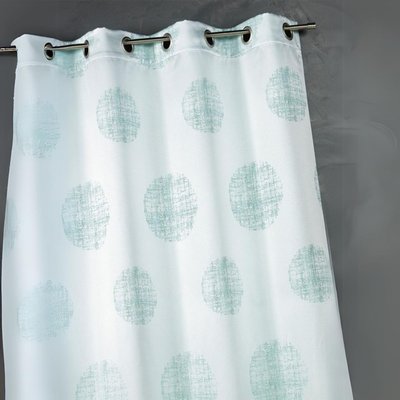 Rideau jacquard imprimé rond chiné HOME MAISON