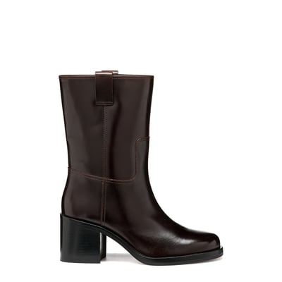Sobima Heeled Leather Ankle Boots GEOX