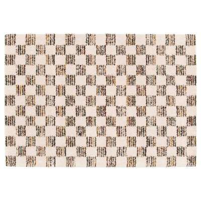Tapis shaggy rectangulaire en polypropylène, CANDY OVIALA