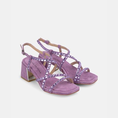 Sandales à talons avec strass et boucle ALMA EN PENA