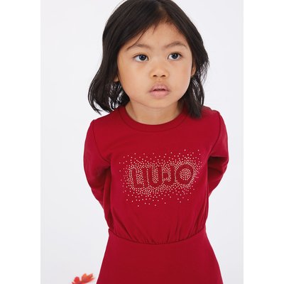 Robe en molleton avec logo et strass LIU JO