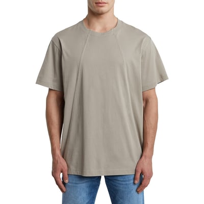 T-shirt en coton noir uni avec un col rond et un patch d'authenticité G-Star RAW