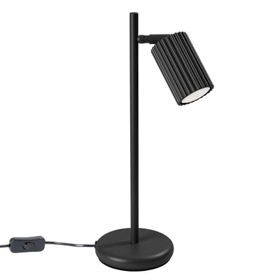 Lampe à poser Aluminium Noir GU10 1 Karbon EDEN