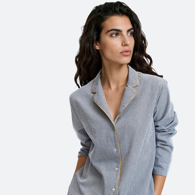 Pijama de duas peças em popelina aos quadrados LA REDOUTE COLLECTIONS