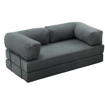 Canapé chauffeuse 3 places en chenille Comfort HANAH HOME