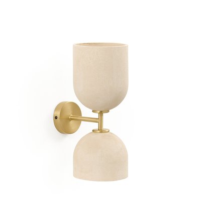 Bolodia Paper Mâché Effect & Brass Wall Light LA REDOUTE INTERIEURS