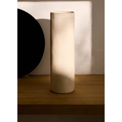 Vase cylindrique en grès 30 cm MANGO HOME