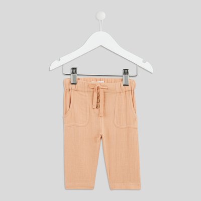 Pantalon large poches plaquées, en coton BIO, certifié Oeko-Tex BOUT'CHOU