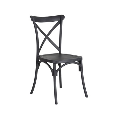 Chaise Esprit Bistrot en Polypropylène Gris WADIGA