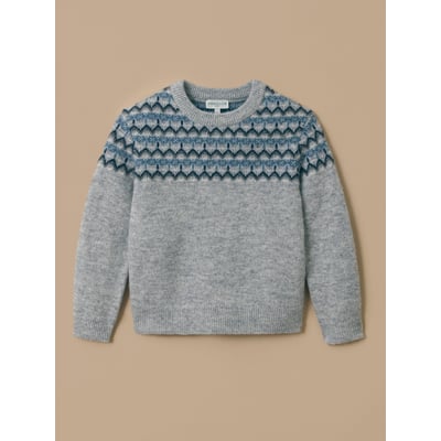 Pull jacquard avec laine CYRILLUS