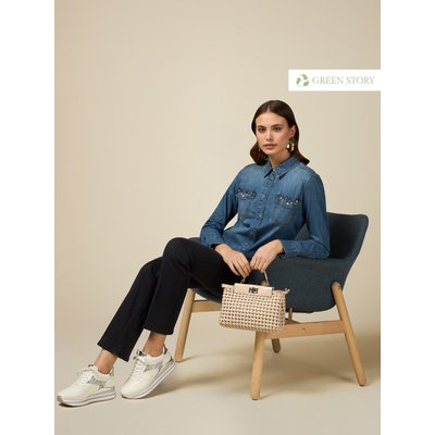 Pantalon REGULAR en tissu de TENCEL mélangé OLTRE