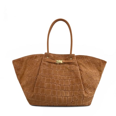 Grand sac cabas en cuir grainé et croûte de cuir OFF CAMPUS OH MY BAG