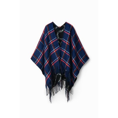 Poncho réversible à carreaux DESIGUAL