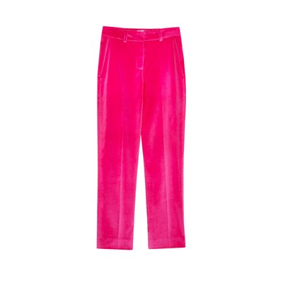 Pantalon Audrey velours fuchsia INES DE LA FRESSANGE PARIS