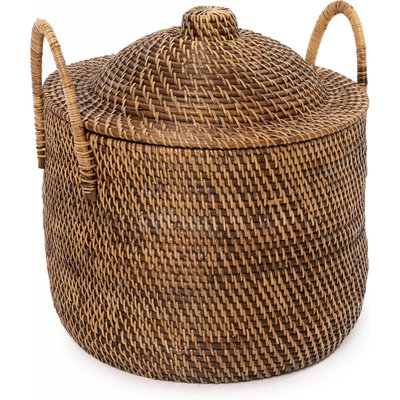 Panier en rotin avec couvercle RECOLLECTION