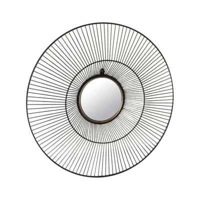 Miroir rond en métal 58x58x9cm EMDE