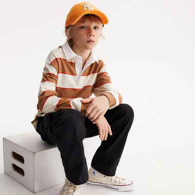 Striped Rugby Shirt with Long Sleeves LA REDOUTE COLLECTIONS