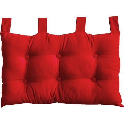 Coussin tête de lit en coton et pattes boutonnées HOME MAISON