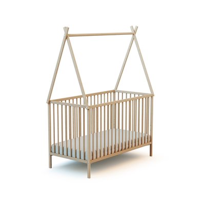 Lit tipi en bois avec toit WEBABY