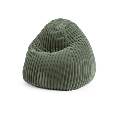 Pouf poire XL confort extrême moelleux velours RAYA BEAN XL MAGMA HEIMTEX