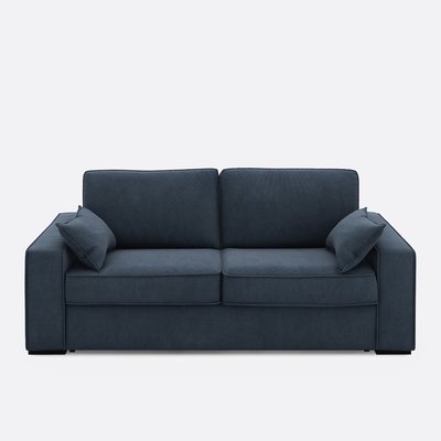 Sofá-cama em veludo com nervuras finas, espuma, Cecilia LA REDOUTE INTERIEURS