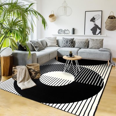 Tapis salon et chambre tissé motif géométrique VINILO UN AMOUR DE TAPIS