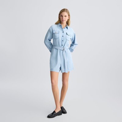 Combinaison en denim à rayures craie LIU JO