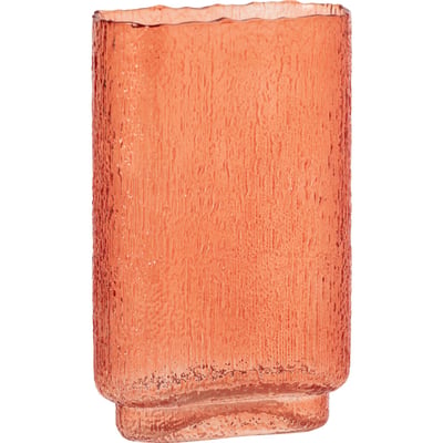 Vase rectangulaire en verre à relief RECOLLECTION