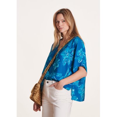 Top oversize à imprimé floral LA FEE MARABOUTEE