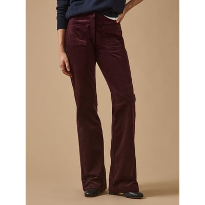 Pantalon flare  Suzanne velours CYRILLUS