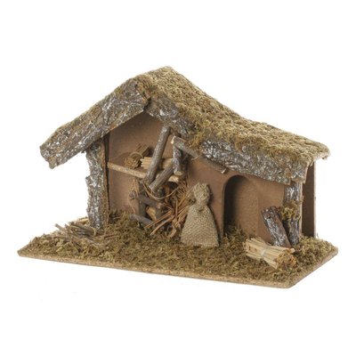 Crèche de Noël Vide Mousse+Écorce ATMOSPHERA