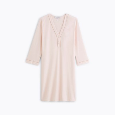 Chemise de nuit courte col v en jersey, ÉLÉONORE LAURENCE TAVERNIER
