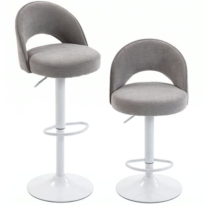 Tabouret de bar Chenille (100 % polyester) HOMCOM